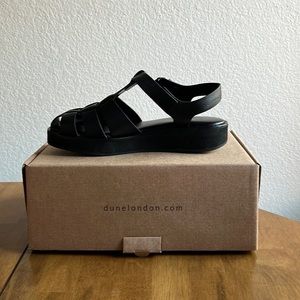 Dune London fisherman sandal, brand new size UK 38/5 black.